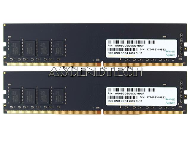 2_Of_AU08GGB26CQYBGH | Apacer 16GB 2x8GB DDR4 2666MHz Ram Kit